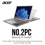 Acer Jumps to No. 2 in India’s PC Market — Dominating Education & Government Segments Like Never Before!