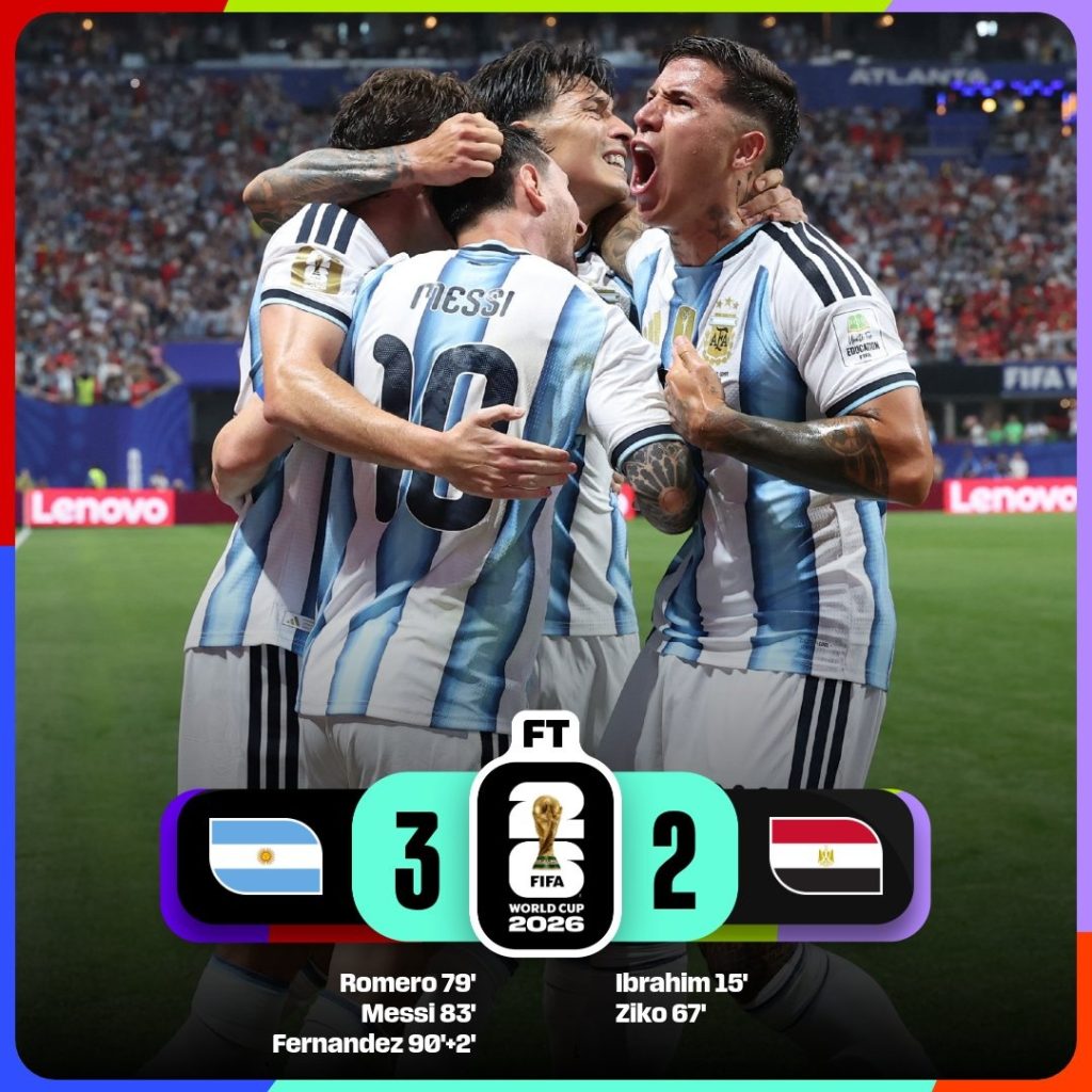 FIFA World Cup 2026 Round of 16: Argentina vs Egypt Match Report
