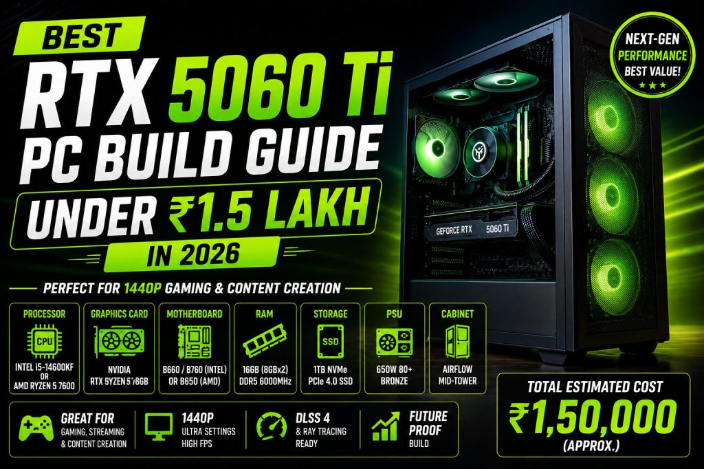 Best RTX 5060 Ti PC Build Guide Under 1 5 Lakh In 2026 Best RTX 5060 Ti PC Build Guide Under INR1.5 Lakh In 2026 1024x682 