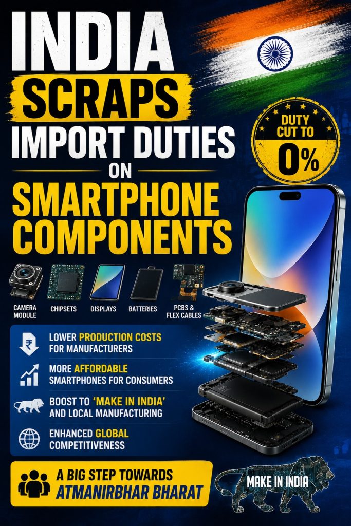 India Scraps Import Duties on Smartphone Components