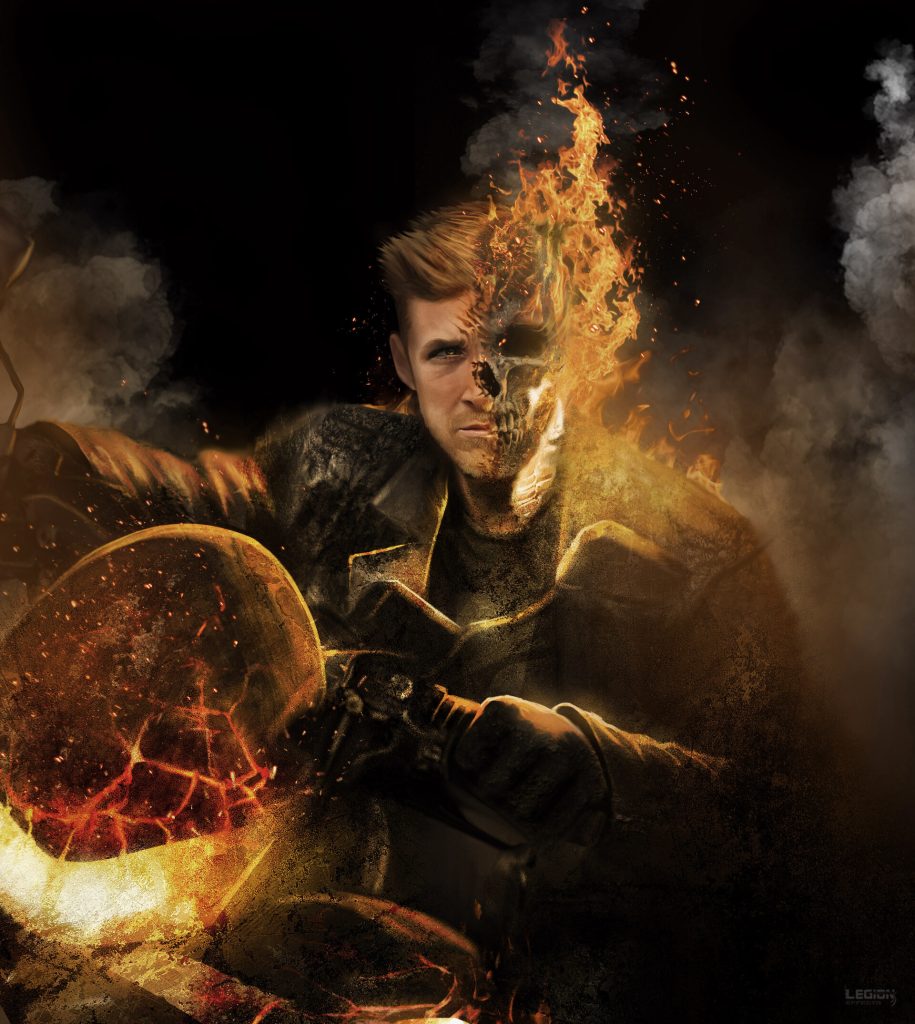 Ryan Gosling Ghost Rider Concept Art Emerges