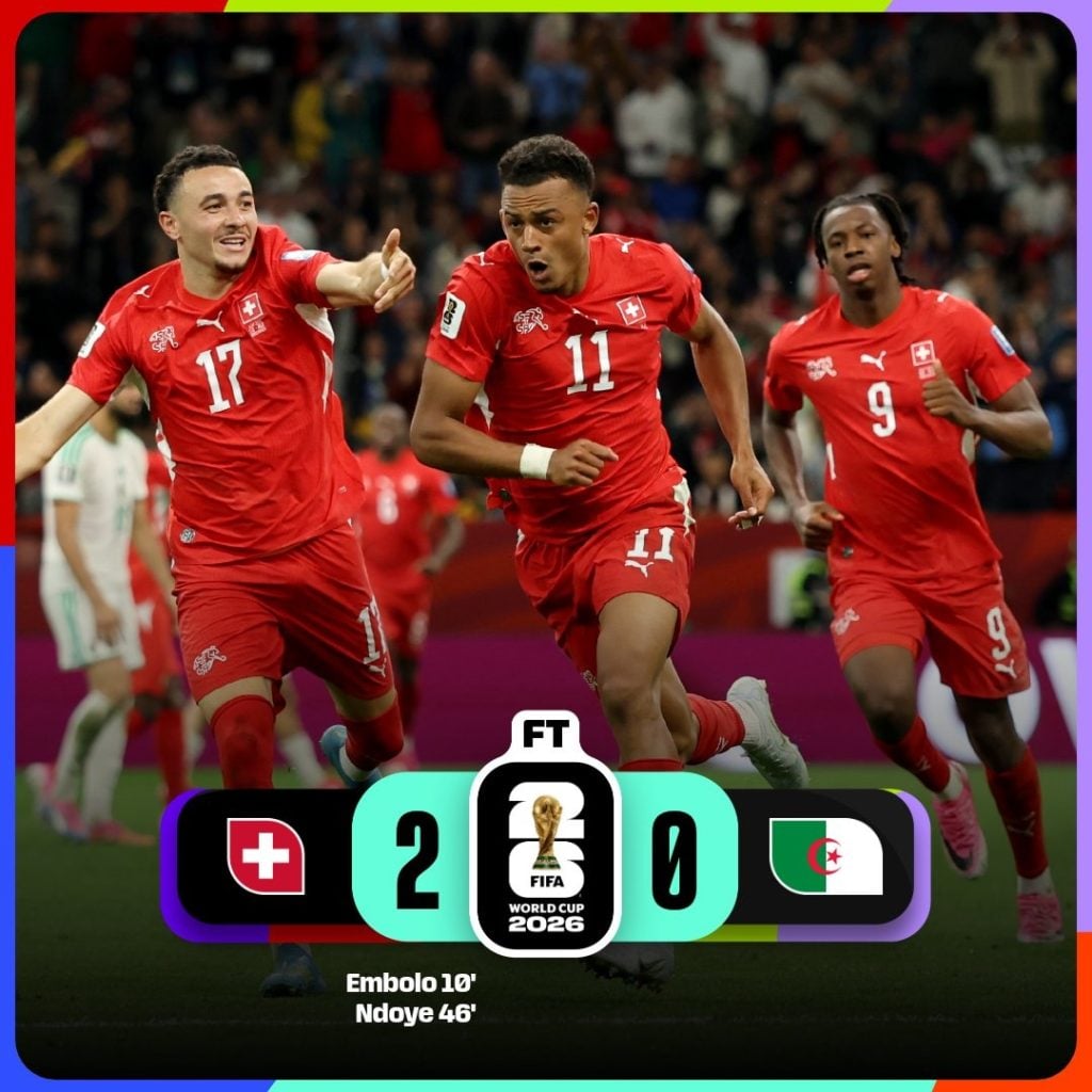 FIFA World Cup 2026 Round of 32: Switzerland vs Algeria Match Report