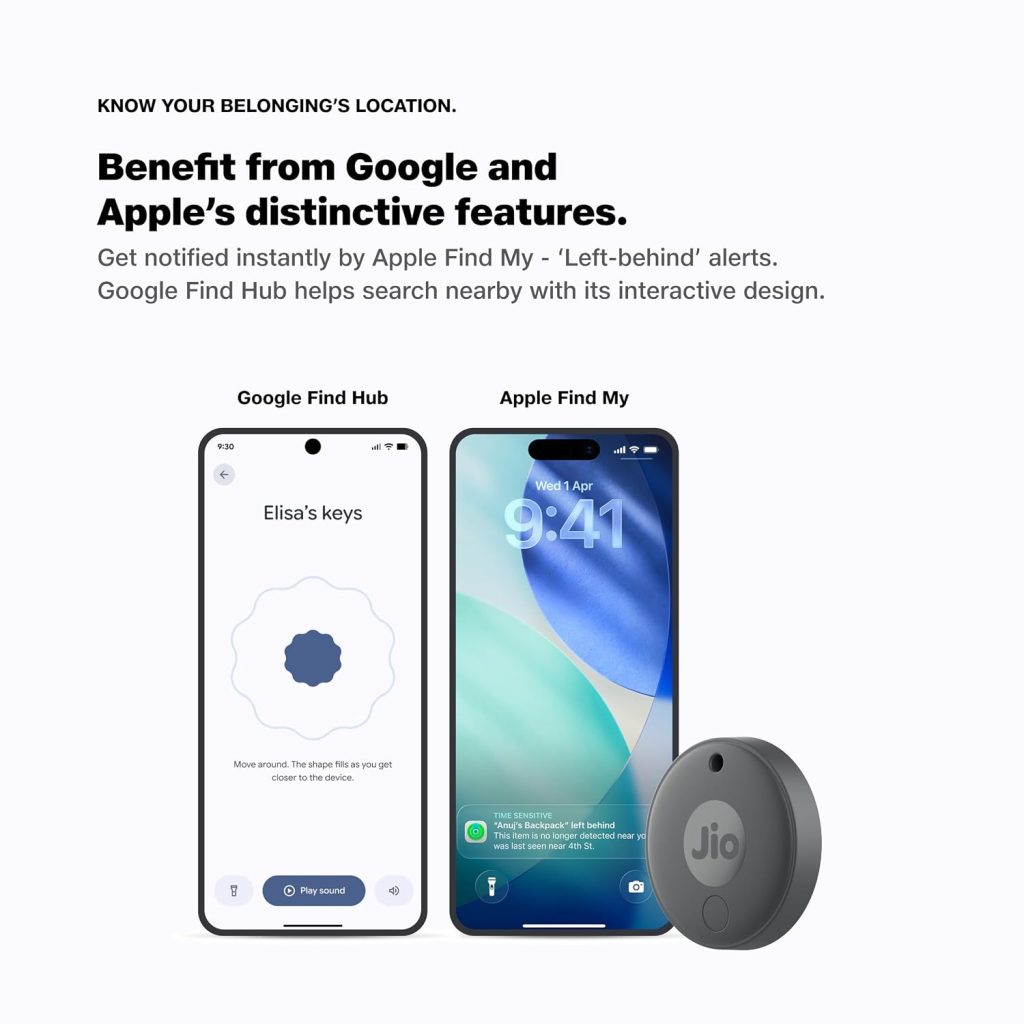 JioTag 2 Launched: Reliance's AirTag Rival Now Works With Both iOS and Android