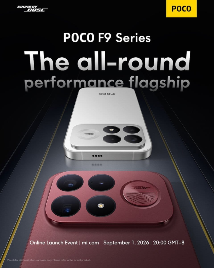 POCO F9 Series Confirmed for September 1st Global Launch