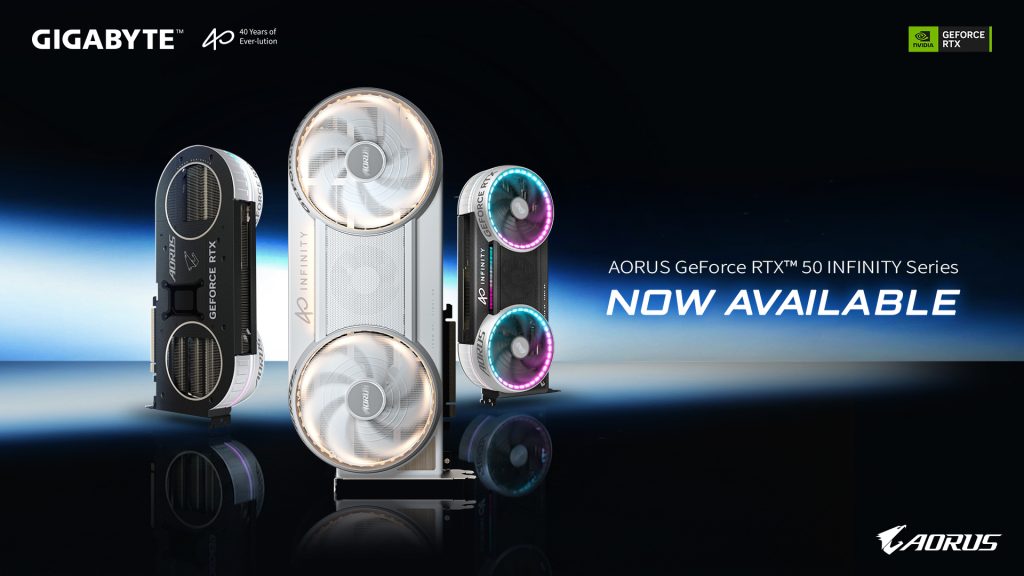  GIGABYTE Unveils AORUS RTX 50 INFINITY GPUs