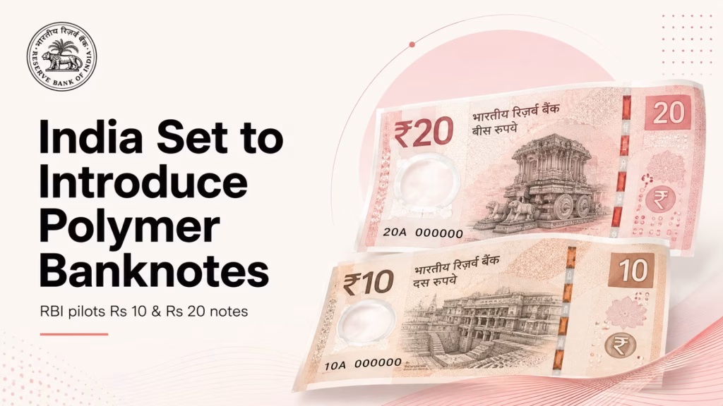 India Approves 1 Billion Polymer ₹10 & ₹20 Notes for Field Trial