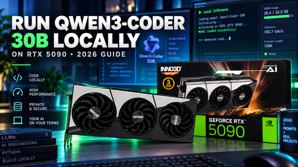 How to Run Qwen3-Coder 30B-A3B Locally on an RTX 5090 (2026 Guide)