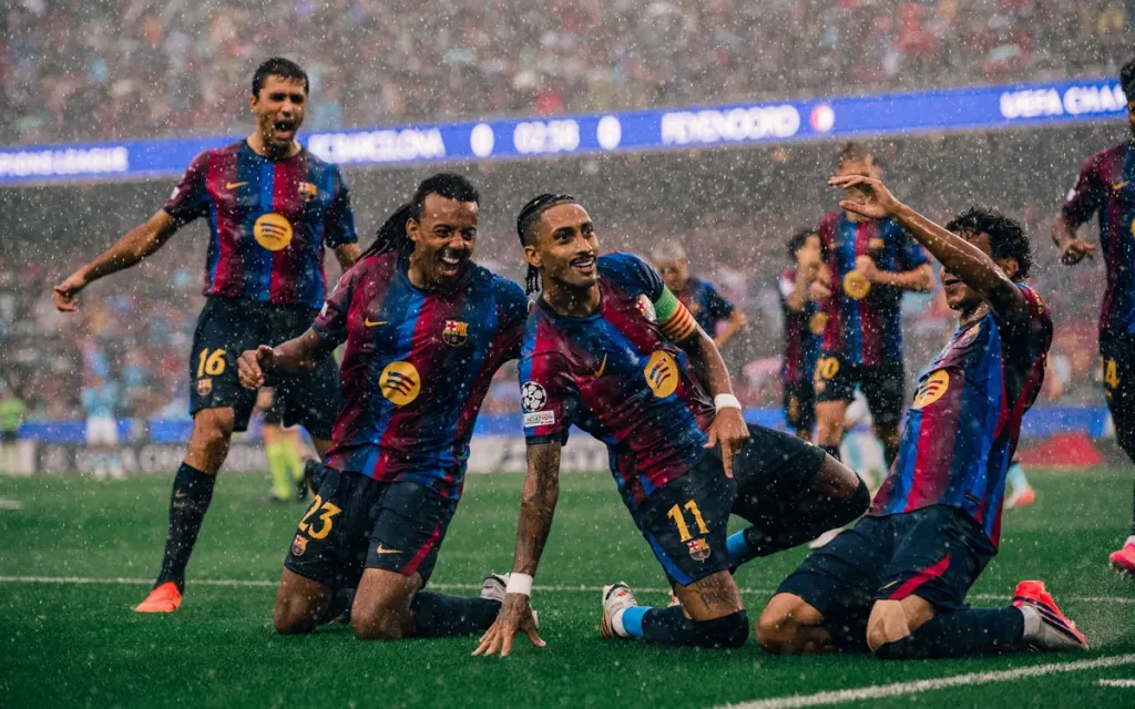 Barcelona Open Champions League Campaign With 5-1 Victory Over Feyenoord As Records Fall