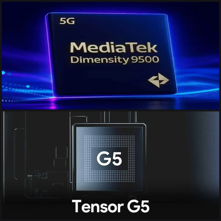 Google Tensor G5 vs MediaTek Dimensity 9500