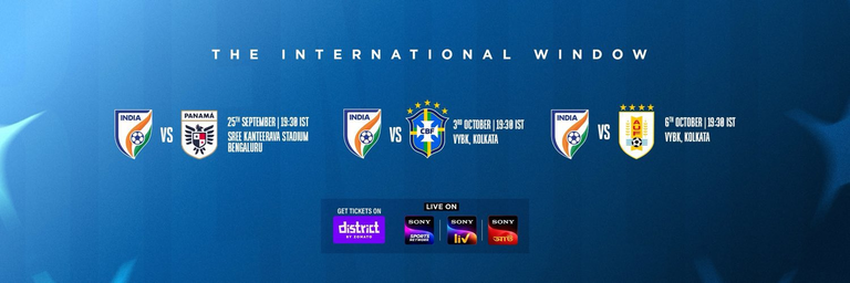 Sony Pays ₹4 Crore for Rights to Stream India's Blockbuster International Friendly Matches against Panama, Brazil & Uruguay