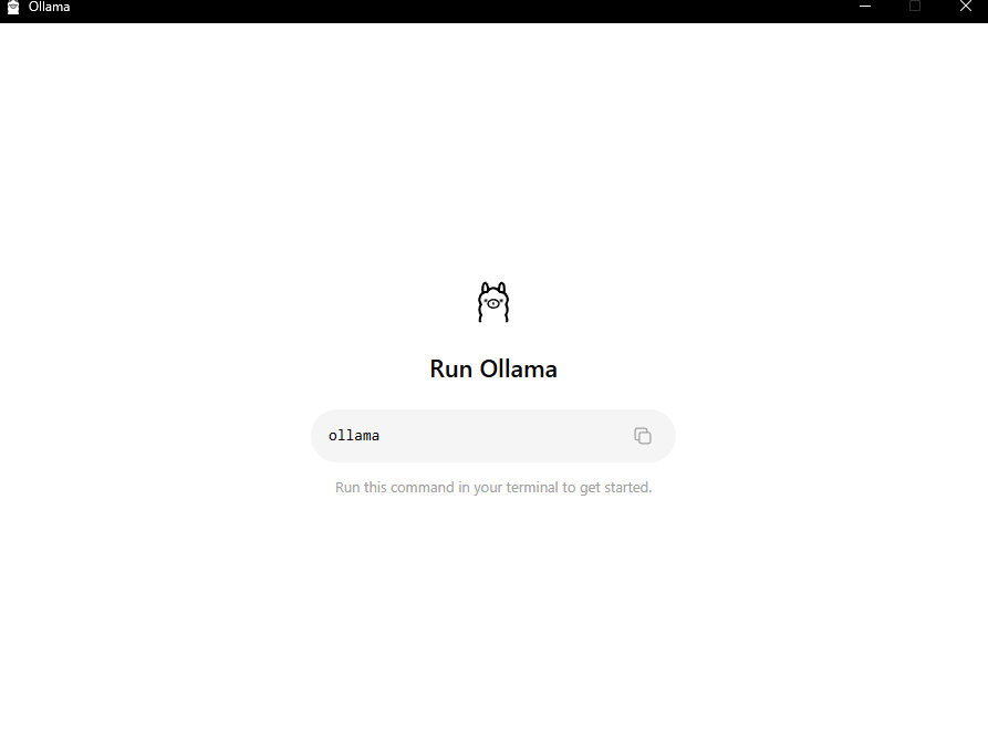 How to run Llama locally with Ollama - terminal command screenshot