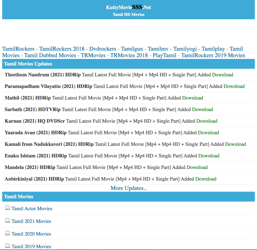 KuttyMovies Download