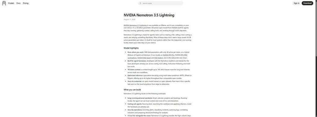 NVIDIA Nemotron 3.5 Lightning official model overview, how to run nemotron 3.5 lightning locally