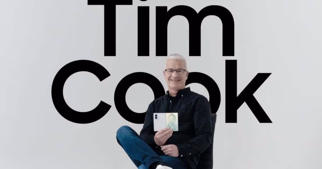 Samsung's "Tim Cook" Just Trolled Apple, and the Internet Can't Stop Laughing