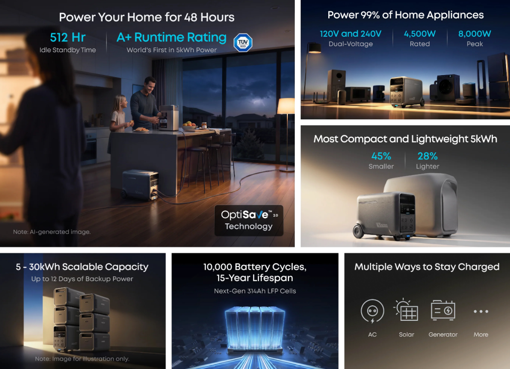 Anker SOLIX S5000 Launched: 5kWh Power Station at $2,499.99 With 4,500W Output