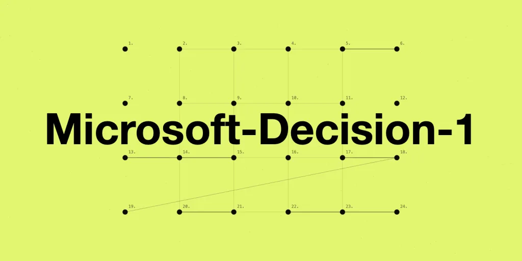 Microsoft AI Releases Microsoft-Decision-1