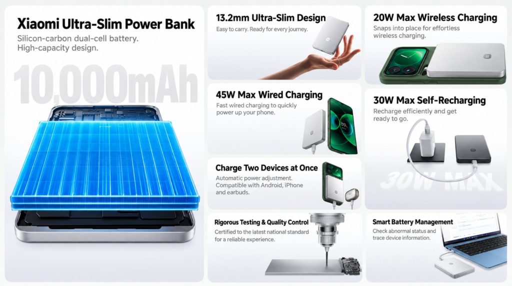 Xiaomi 10000mAh WPB1026S Magnetic Power Bank