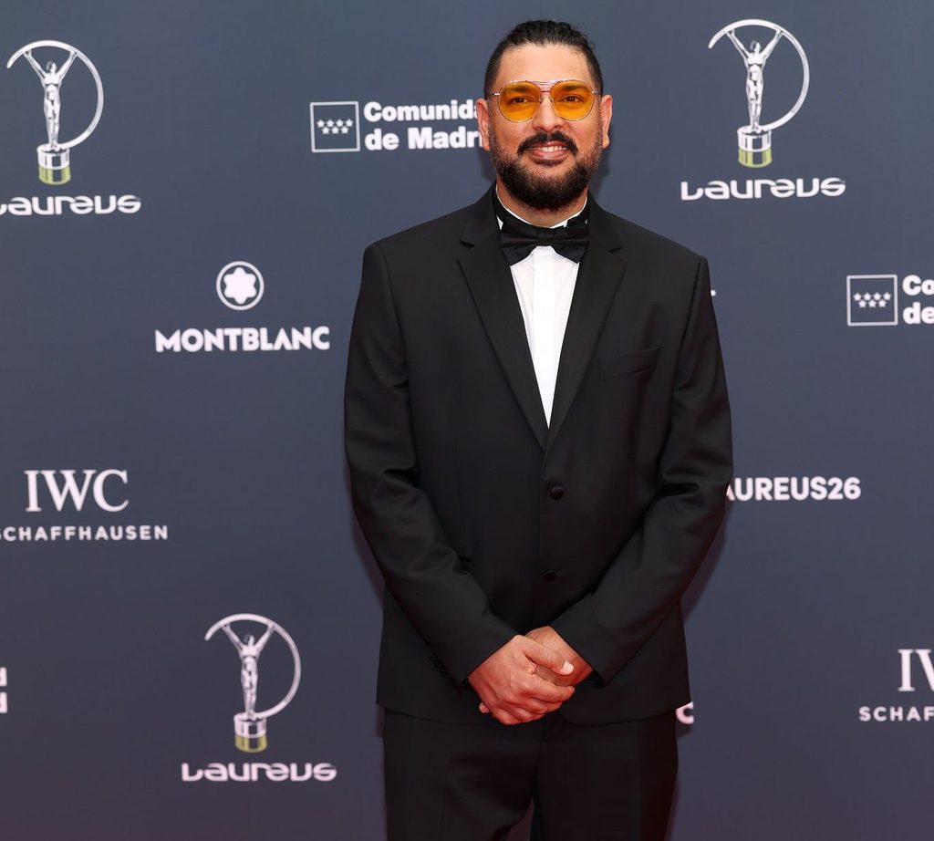 Yuvraj Singh attends the Laureus World Sports Awards 2026 at Cibeles Palace in Madrid